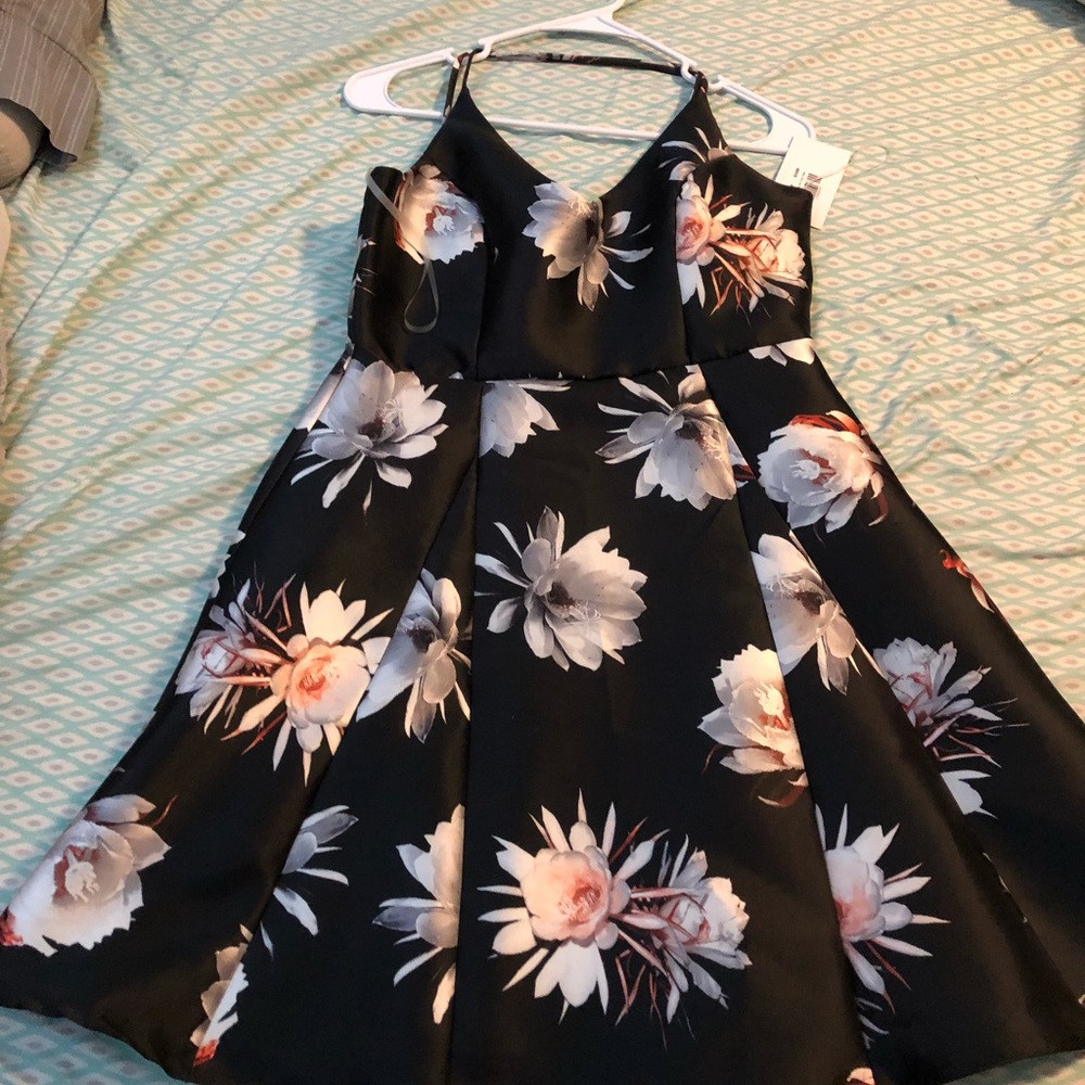 Black Floral Dress